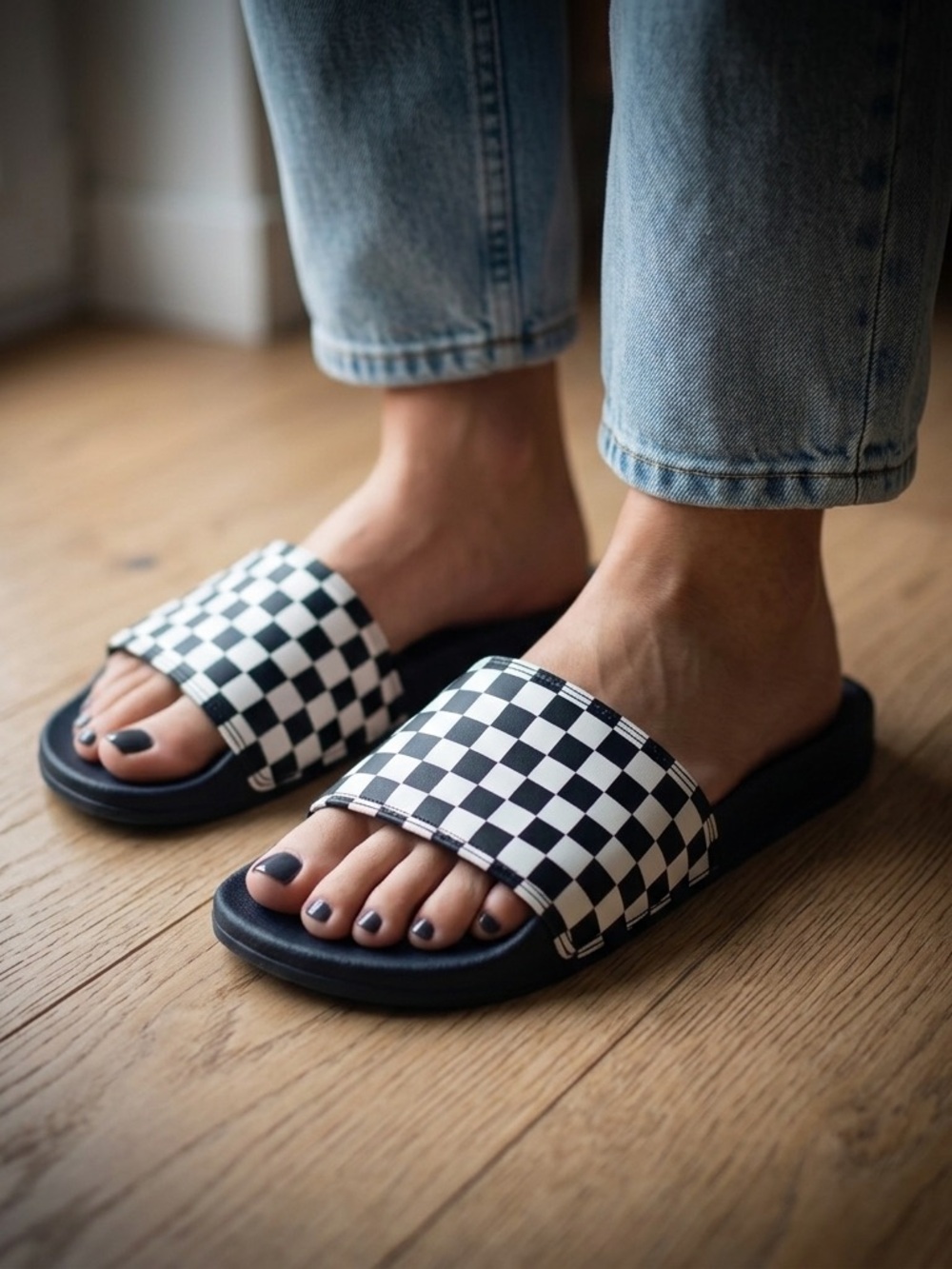 Vans Checkerboard Slides – Iconic Y2K Aesthetic